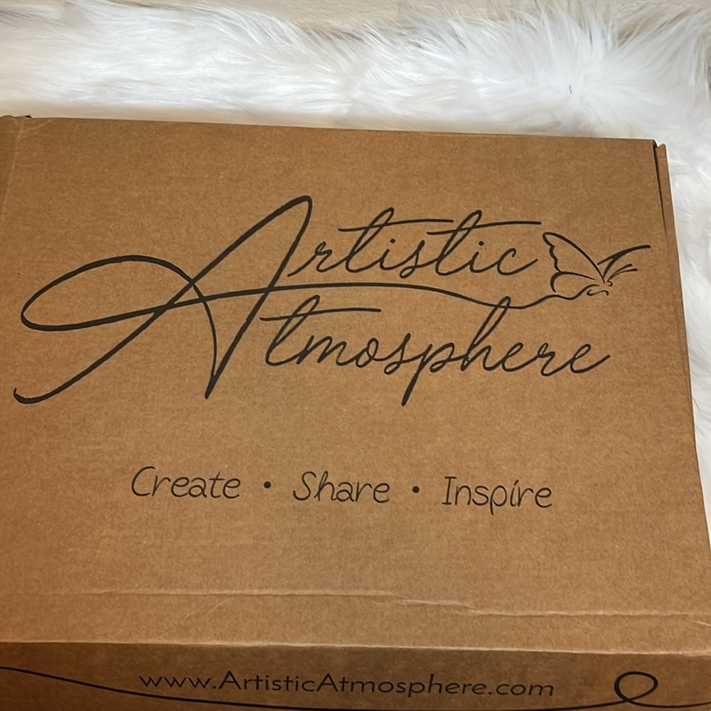 Artistic Atmosphere White Grey Easel 10 x 10 Felt Letter Board - Picture 3 of 5